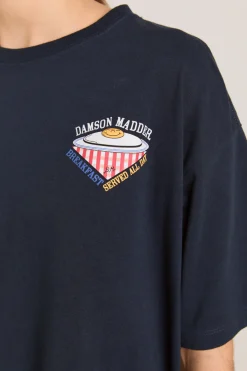 All Day Breakfast Tee (Navy)