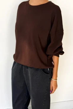 Cali Jersey Sweatshirt (Dark Cacao)
