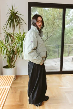 Chachi Bomber Jacket (Pale Aqua)