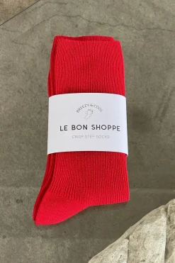 Crisp Step Socks (Red)