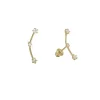 CZ Three Star Constellation Studs (Solid Gold)