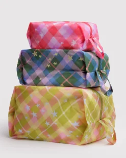 3D Zip Set (Star Plaid)