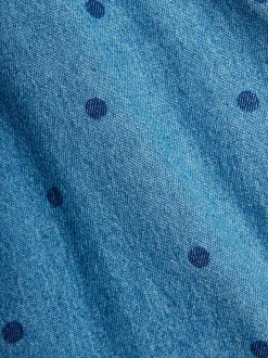Denim Dots Strap Dress