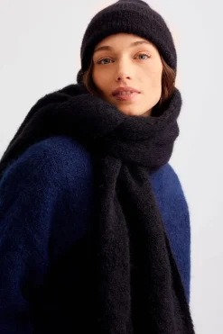Donna Mohair Scarf (Black)