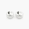 Drop Wide Hoops (Silver)