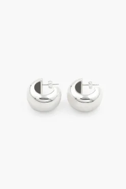 Drop Wide Hoops (Silver)