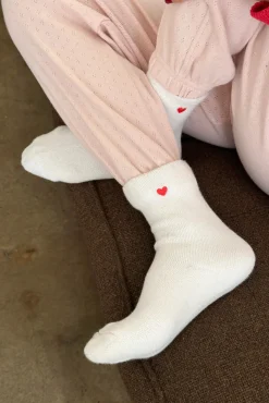 Embroidered Cloud Socks (White)