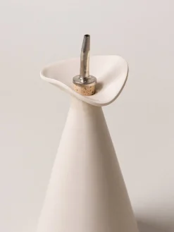 Flora Oil Cruet (Alabaster/Ivory)