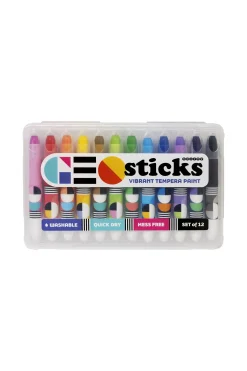 Geo Sticks Vibrant Tempera Paint Set