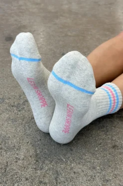 Girlfriend Socks (Bright Grey)