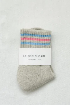 Girlfriend Socks (Bright Grey)
