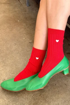 Heart Her Socks (Classic Red)