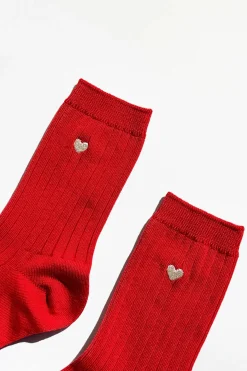 Heart Her Socks (Classic Red)