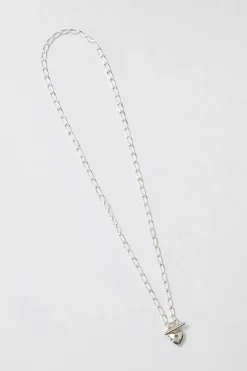 Heart Toggle Necklace (Silver)