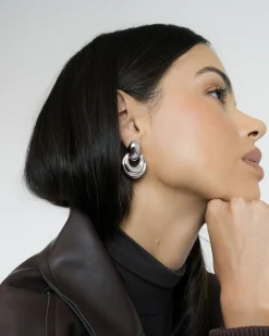 James Statement Earrings (Silver)