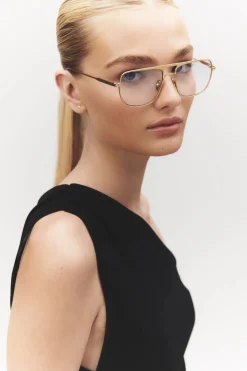 Jane Sunglasses (Gold Metal)