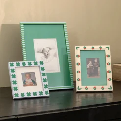Large Patch Photo Frame (Stripe)
