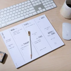 Large Weekly Desk Planner Notepad