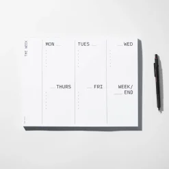 Large Weekly Desk Planner Notepad