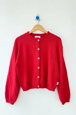 Leila Cotton Cardigan (Chili)