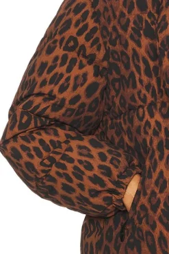 Leopard Pearl Hooded Puffer (US size 10 and 12 left only)