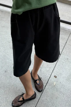 Liam Bermuda Shorts (Black Canvas)