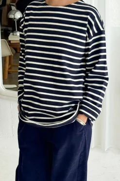 Marseille Top (White/Navy)