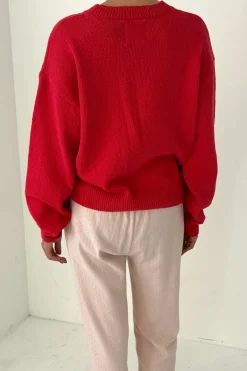 Milo Cotton Sweater (Chili)