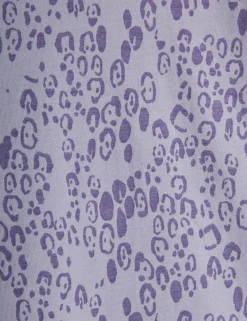 Mini Leopard Long Sleeve Tee (Purple)