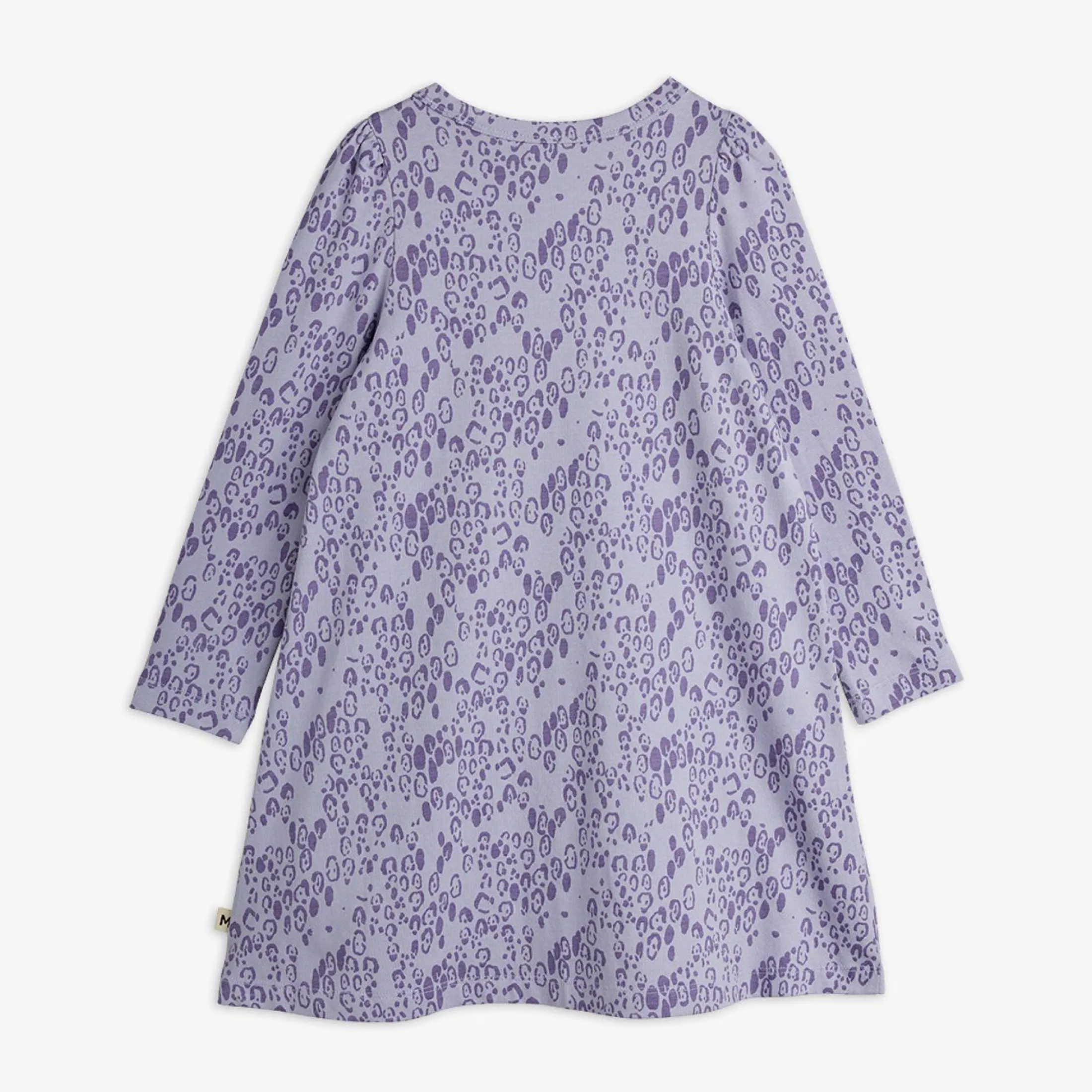 Mini Leopard Long Sleeve Dress (Purple)