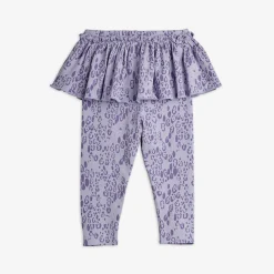 Mini Leopard Skirt Leggings (Purple)