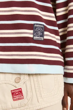 Noah Cinch Layered Rugby (Chocolate Stripe)