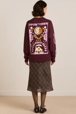 Paper Cut Gals Long Sleeve Tee (Fig)