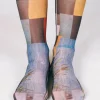 Paper Nylon Ankle Socks