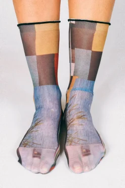 Paper Nylon Ankle Socks