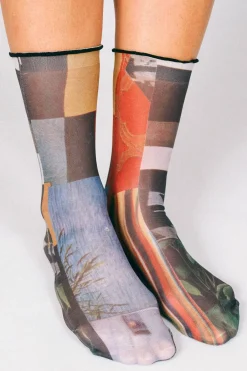 Paper Nylon Ankle Socks