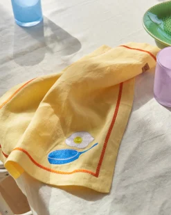 4-Piece Linen Napkin Set (Breakfast is Served)