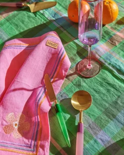 4-Piece Linen Napkin Set (Pink Delight)