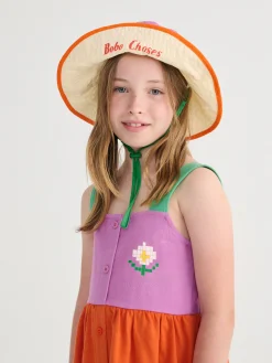 Pixel Daisy Color Block Woven Dress (Kids)