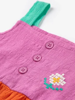 Pixel Daisy Color Block Woven Dress (Baby)