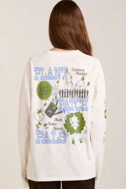 Plant Patch Pals Long Sleeve Tee (Ecru)