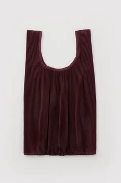 Pleated Baggu (Mahogany)