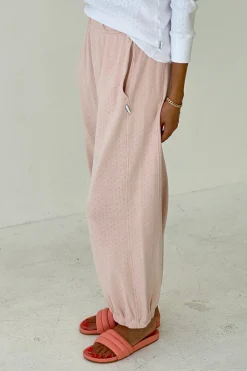 Pointelle Balloon Pants (Baby Pink)