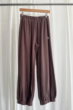 Pointelle Balloon Pants (Chocolate)