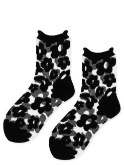 Pop Sheer Short Crew (Black)