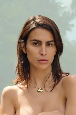 Reflection Pendant Necklace (Gold)