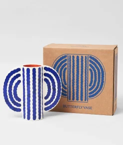 Small Butterfly Vase (Blue)