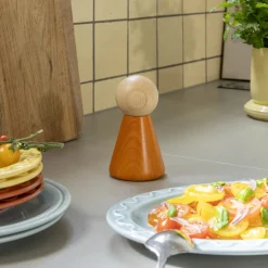 Small Halma Salt & Pepper (Orange)