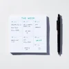 Small Weekly Desk Planner Notepad
