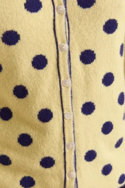 Tabitha Merino Reversible Cardigan (Navy/Butter)